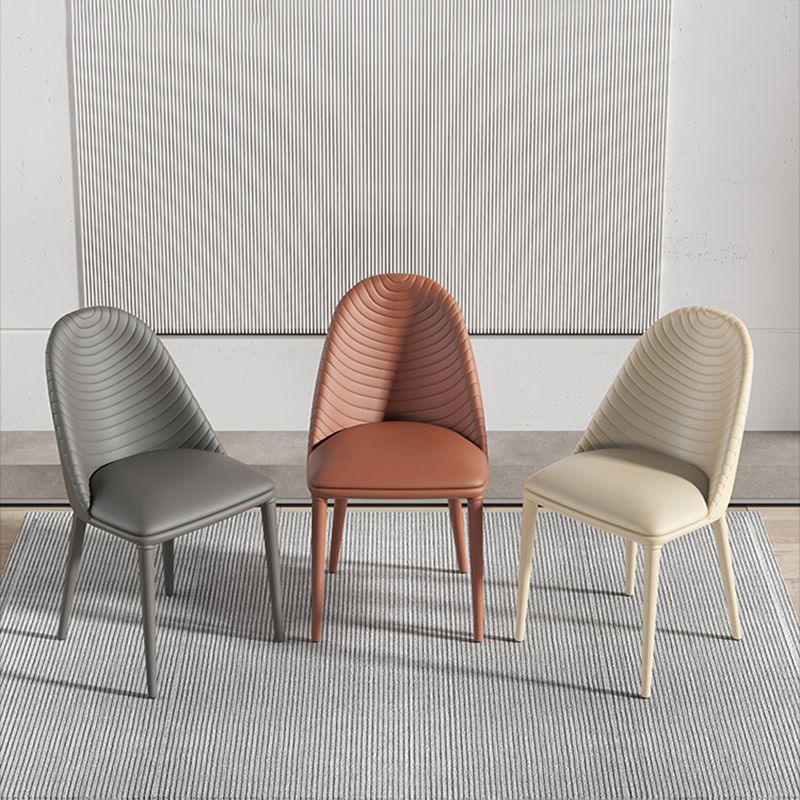 Modern Style Dining Chairs Kitchen Armless Side Chairs with Metal Legs Clearhalo ' kitchen&dining_furn' 'Dining Chairs' 'Dining Tables & Seating' 'dining_chair' 'furn' 'furn_dining_chair' 'Furniture' 'furniture_dining_chair' 'Kitchen & Dining Furniture' 'kitchen' 1200x1200_2a382c67-ea6e-402e-bb17-7205c25639c7