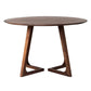 Round Wood Dining Table Reclaimed Oak Table in Brown with Double Pedestal Clearhalo ' dining_table' 'Dining Tables & Seating' 'Dining Tables' 'furn' 'furn_dining_table' 'Furniture' 'furniture_dining_table' 'Kitchen & Dining Furniture' 'kitchen&dining_furn' 'kitchen' 'kitchen_dining_table' 1200x1200_2a3c3ccc-c5b1-4581-9b9e-a02499f03680