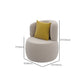 Divano moderno bianco/grigio con divano curvo con schienale stretto per appartamento