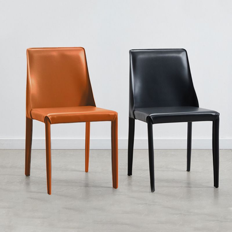 Contemporary Dining Room Chair Faux Leather Dining Chair for Home Clearhalo 'Dining Chairs' 'Dining Tables & Seating' 'dining_chair' 'furn' 'furn_dining_chair' 'Furniture' 'Kitchen & Dining Furniture' 1200x1200_2a3cb4a9-4804-4e61-b21e-a835ab26693f