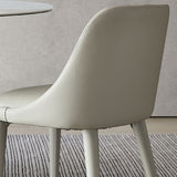 Dining Room Upholstered Parsons Chair Faux Leather Dining Chair Clearhalo 'Dining Chairs' 'Dining Tables & Seating' 'dining_chair' 'furn' 'furn_dining_chair' 'Furniture' 'Kitchen & Dining Furniture' 1200x1200_2a3fac2c-4a20-4dae-bab2-43b3fae1221d