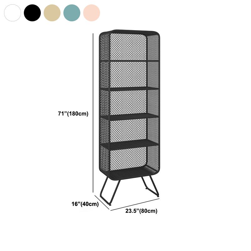 Light Luxury Metal Bookcase Shelf Closed Back Bookcase for Study Room Clearhalo 'Bookcases' 'furn' 'furn_bookcases' 'Furniture' 'Office Furniture' 1200x1200_2a40c885-3220-419a-bee4-cbdf0b4684e1