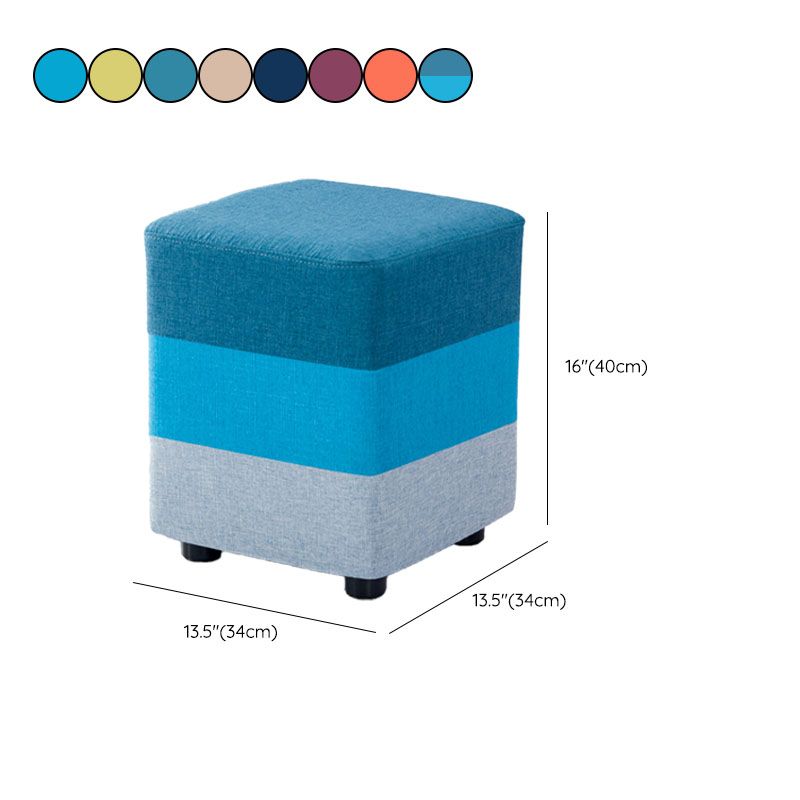Fabric Standard Stool Contemporary Simple Upholstered Ottoman Clearhalo 'furn' 'furn_ottomans_poufs' 'Furniture' 'Living Room Furniture' 'Ottomans & Poufs' 'ottomans_poufs' 1200x1200_2a43b17a-fb21-4cf3-ae62-5da0a59e833d