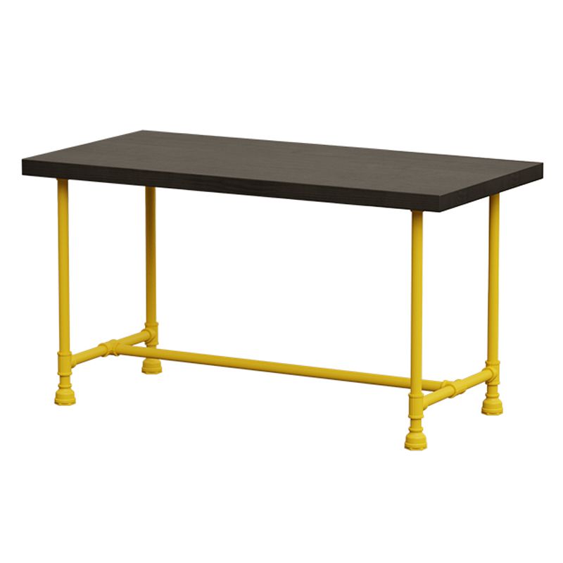 Industrial Style Dining Table Solid Wood Dining Table with Trestle Base Clearhalo 'Dining Tables & Seating' 'Dining Tables' 'dining_table' 'furn' 'furn_dining_table' 'Furniture' 'furniture_dining_table' 'Kitchen & Dining Furniture' 'kitchen' 'kitchen_dining_table' 1200x1200_2a458002-e012-4586-a0ca-e3564c252daf