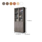 Contemporary Bookcase Closed Back Engineered Wood Vertical Shelf Bookcase
