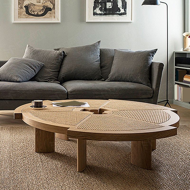 Nordic Style Cocktail Table Solid Wood Walnut/wood Coffee Table Clearhalo 'Coffee & Accent Tables' 'Coffee Tables' 'coffee_tables' 'furn' 'furn_coffee_tables' 'Furniture' 'furniture_coffee_tables' 'Living Room Furniture' 1200x1200_2a4688de-da64-4a64-b103-f604b948986f