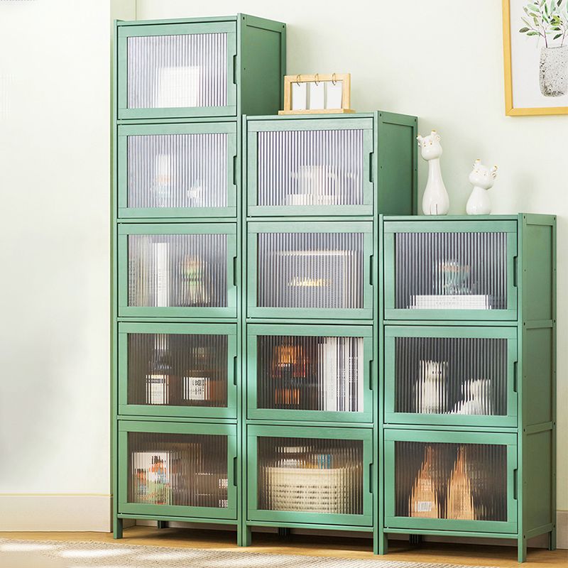 Contemporary Green Wood Accent Cabinet Rectangle Grooves Accent Cabinet Clearhalo 'Cabinets & Chests' 'cabinets_chests' 'furn' 'furn_cabinets_chests' 'Furniture' 'Living Room Furniture' 1200x1200_2a46d121-9694-42ba-913f-9b8949c2566b