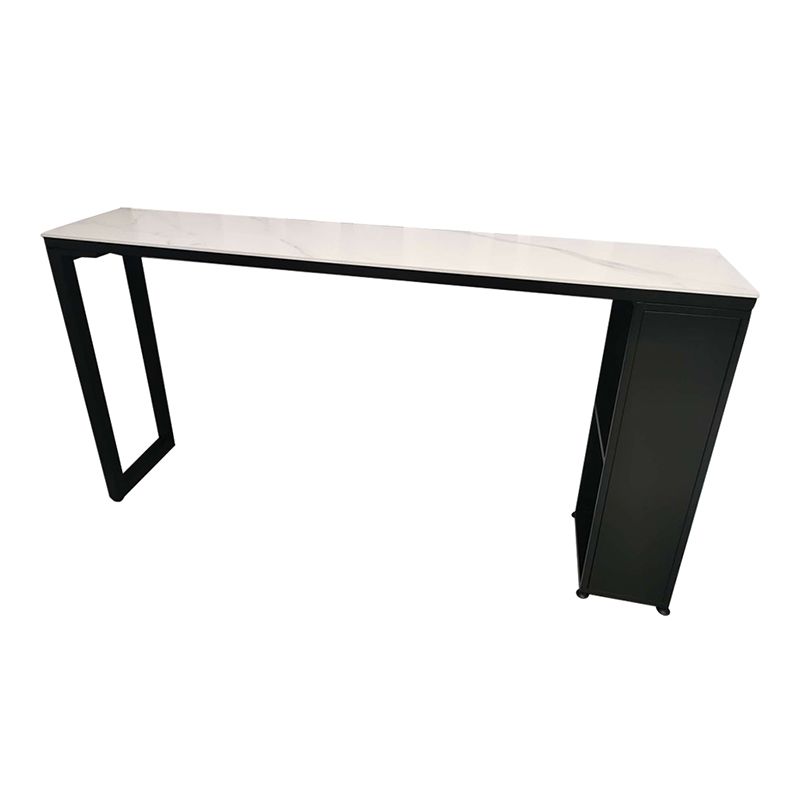 Indoor 1/2/3 Pieces Pub Dining Set Industrial Table and Stool Set with Storage Clearhalo 'Bar Furniture' 'furn' 'furn_home_bar_bar_sets' 'Furniture' 'Home Bars & Bar Sets' 'home_bar_bar_sets' 'Kitchen & Dining Furniture' 1200x1200_2a486f48-6d6f-4586-a9a9-326a6726b8c0