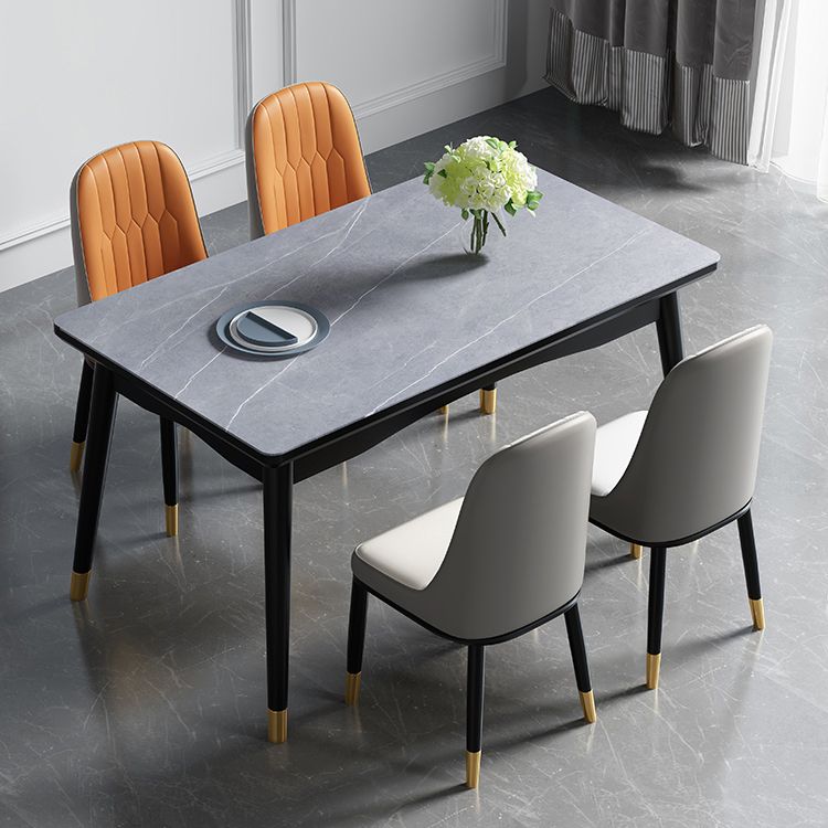 Industrial Sintered Stone Top Standard Dining Table Rectangle Dining Table for Kitchen Clearhalo ' dining_table' 'Dining Tables & Seating' 'Dining Tables' 'furn' 'furn_dining_table' 'Furniture' 'furniture_dining_table' 'Kitchen & Dining Furniture' 'kitchen&dining_furn' 'kitchen' 'kitchen_dining_table' 1200x1200_2a48e703-3200-4ac6-ab02-a7f6f51d17af