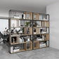 Modern Living Room Etagere Bookshelf Metal Frame Solid Wood Shelf Bookcase Clearhalo 'Bookcases' 'furn' 'furn_bookcases' 'Furniture' 'furniture_bookcases' 'Office Furniture' 1200x1200_2a4b803b-fa23-4340-bf47-68bdbf334d95