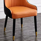 Scandinavian Solid Back Arm Chairs Upholstered Dining Chairs for Kitchen