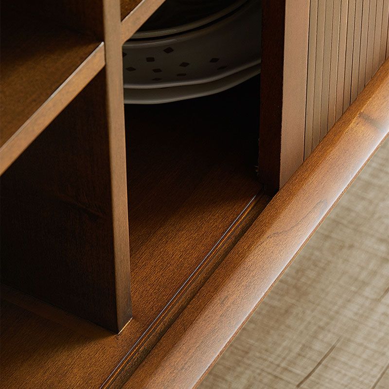 Modern Wood Sideboard Table 3 Drawers Buffet Table Cabinets Included for Living Room Clearhalo 'buffet_sideboard' 'Buffets & Sideboards' 'furn' 'furn_buffet_sideboard' 'Furniture' 'Kitchen & Dining Furniture' 1200x1200_2a4e920c-c8fd-4f08-bb86-ab5bb1687e43