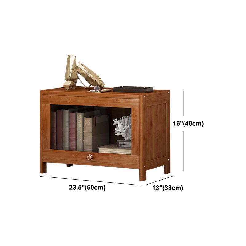 Brown Modern Standard Bookcase Manufactured Wood Bookcase with Door for Home Clearhalo 'Bookcases' 'furn' 'furn_bookcases' 'Furniture' 'furniture_bookcases' 'kitchen' 'kitchen_bookcases' 'Living Room Furniture' 'Office Furniture' 1200x1200_2a4ebfe6-ace8-4b2e-9f0c-4b4bec1d4832