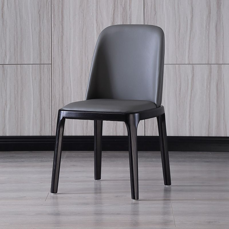 Indoor Industrial Side Chair Solid Back Wood Upholstered Dining Room Chair Clearhalo ' kitchen&dining_furn' 'Dining Chairs' 'Dining Tables & Seating' 'dining_chair' 'furn' 'furn_dining_chair' 'Furniture' 'furniture_dining_chair' 'Kitchen & Dining Furniture' 'kitchen' 1200x1200_2a4f62c7-b9f1-490a-bef1-1193dbf75b20