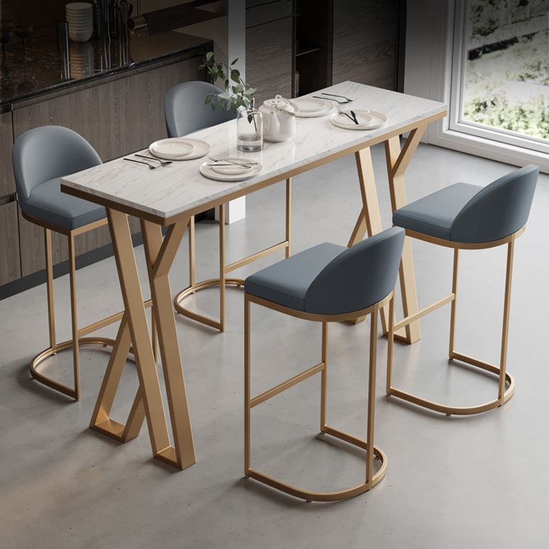 1/3/5 Pieces Pub Dining Set Faux Marble Bar Stool and Table Set Clearhalo 'Bar Furniture' 'furn' 'furn_home_bar_bar_sets' 'Furniture' 'Home Bars & Bar Sets' 'home_bar_bar_sets' 'Kitchen & Dining Furniture' 1200x1200_2a520d9d-d20a-4fd1-b60d-241a46884952