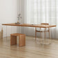 Rectangle Double Pedestal Dining Table Modern Wood Table for Dining Room Clearhalo 'Dining Tables & Seating' 'Dining Tables' 'dining_table' 'furn' 'furn_dining_table' 'Furniture' 'Kitchen & Dining Furniture' 1200x1200_2a52a743-3de4-40d4-9549-24aadf432840