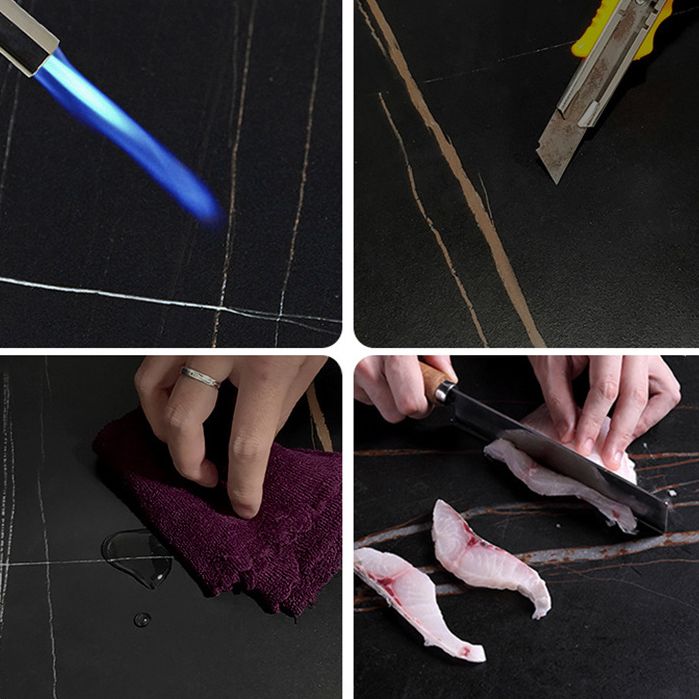 Modern 1/5/6/7 stukken Dinerset rechthoekige stenen eettafel voor eetkamer keuken