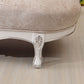 Chaise longue rembourrée Glam, chaise longue à accoudoirs roulés