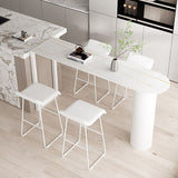 Stone Top Bar Table Traditional Luxury Bar Dining Table with Sled Base Clearhalo 'Bar Furniture' 'Bar Tables' 'bar_tables' 'furn' 'furn_bar_tables' 'Furniture' 'furniture_bar_tables' 'Kitchen & Dining Furniture' 1200x1200_2a574bc4-afb6-49d2-bd26-f2cebba6267d