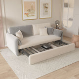 Contemporary Foldable Futon Sleeper Gray Futon Sleeper Sofa Bed Clearhalo 'furn' 'furn_futons' 'Furniture' 'Futons & Daybeds' 'Futons' 'Living Room Furniture' 1200x1200_2a5874c5-c325-42f1-be04-3609f70d6a99