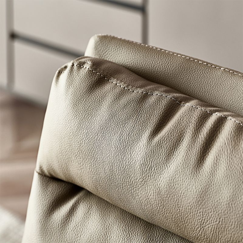 Contemporain sans bras chaise de chaise de bureau en cuir pour le bureau