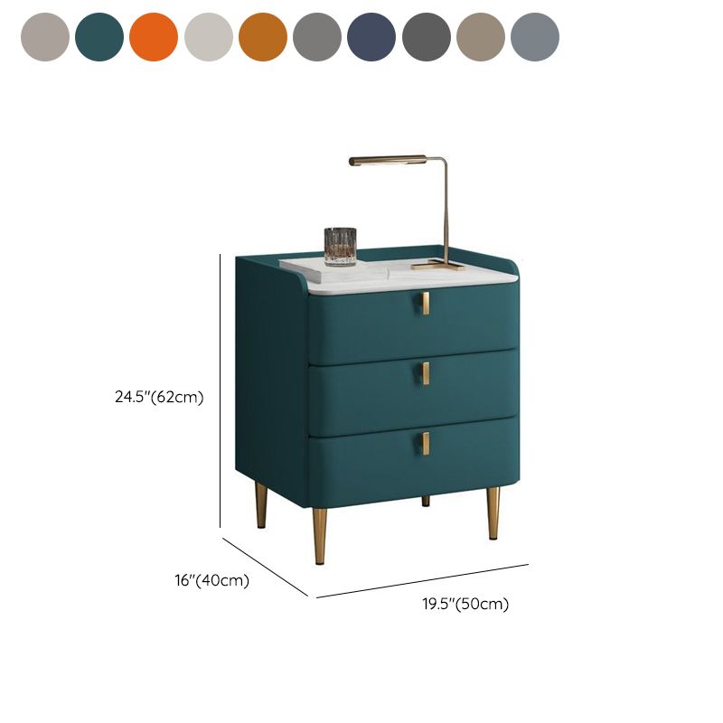 Klassiker Glamett Nachttisch Steinbettschrank mit 3 Schubladen