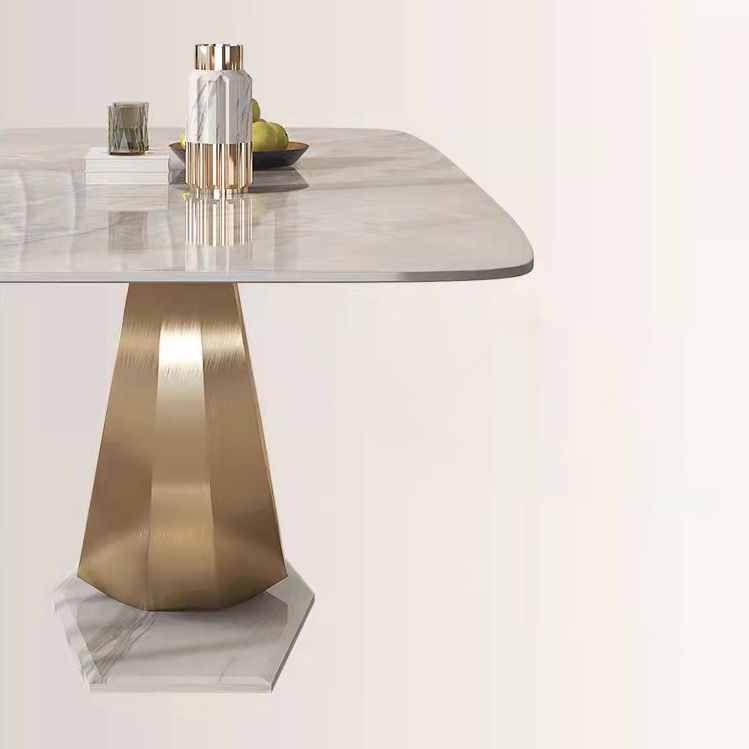 Luxurious Sintered Stone Dining Set Rectangle 1/4/5/7 Pieces Dinette Table Set Clearhalo 'Dining Room Sets' 'Dining Tables & Seating' 'dining_room_set' 'furn' 'furn_dining_room_set' 'Furniture' 'Kitchen & Dining Furniture' 1200x1200_2a5983b8-3386-4faf-ac53-bc0cf46e4f2d