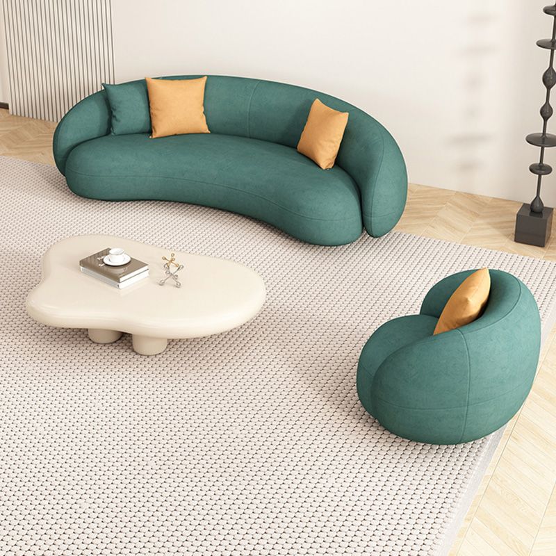 35" Wide Contemporary Sofa Forest Green Leather Stationary Seating Clearhalo 'furn' 'furn_sofas' 'Furniture' 'Living Room Furniture' 'Sofa' 'sofas' 1200x1200_2a59c64a-c676-4b1b-935c-81be91f2cc00