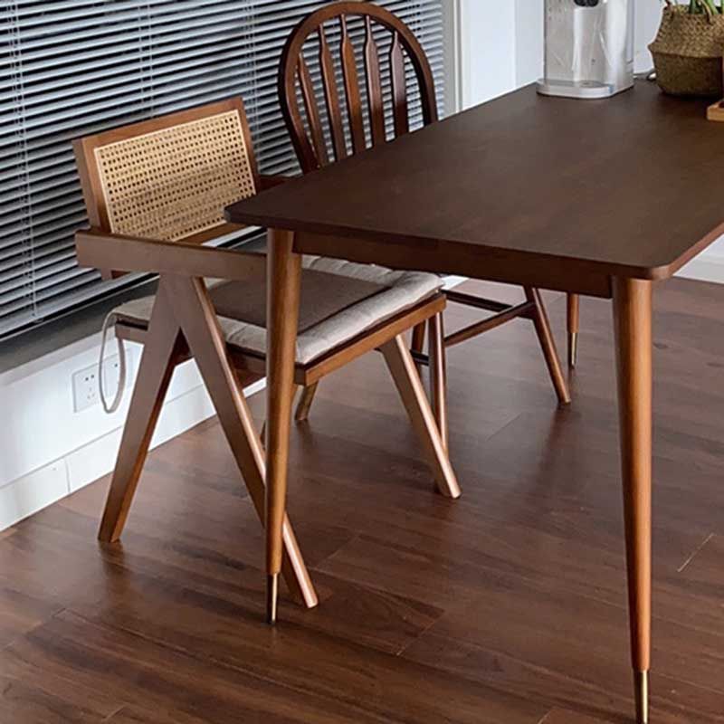 Contemporary Open Back Solid Wood Dining Arm Chair Kitchen Dining Arm Chair Clearhalo ' kitchen&dining_furn' 'Dining Chairs' 'Dining Tables & Seating' 'dining_chair' 'furn' 'furn_dining_chair' 'Furniture' 'furniture_dining_chair' 'Kitchen & Dining Furniture' 'kitchen' 1200x1200_2a5a6a9e-3742-440f-9286-188ebe5b9e56