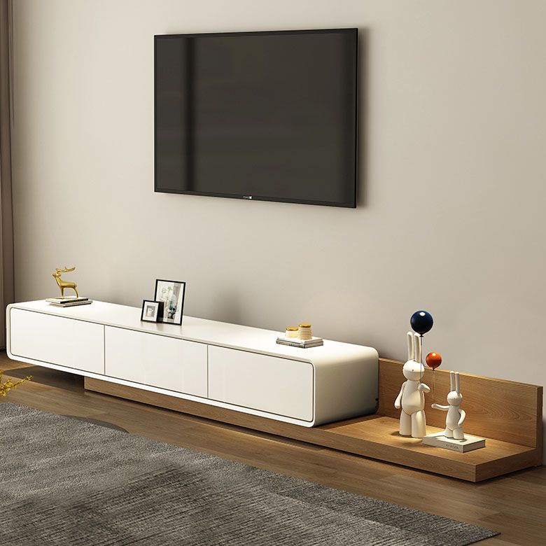 Console TV TV 3-Drawer Stand TV regolabile, 16,5 "D x 11,5" H