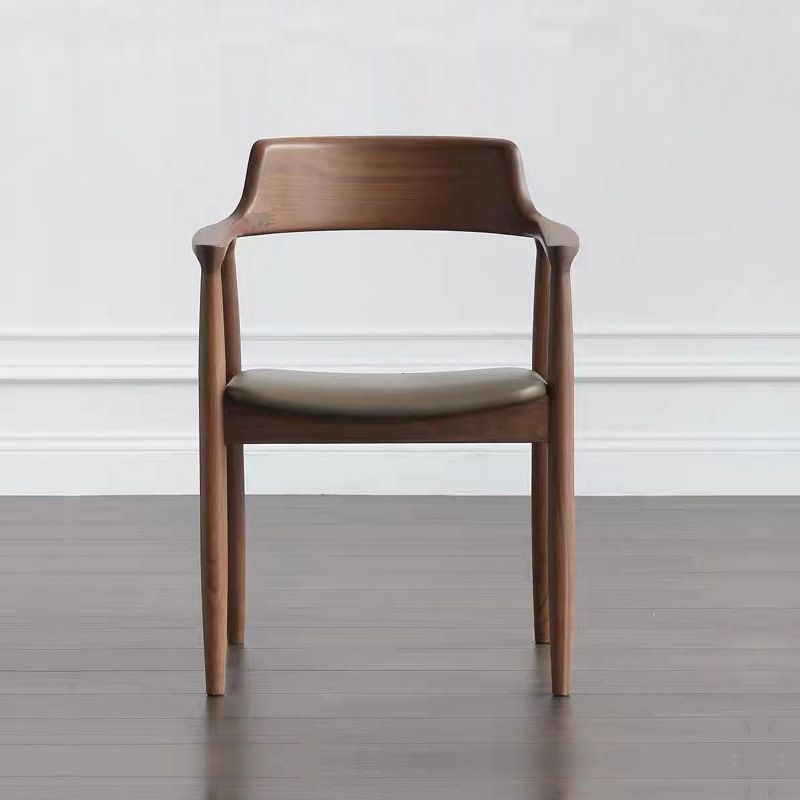 Modern Dining Arm Chair 22'' Wide Open Back Chair with 4 Wood Legs for Home Use Clearhalo ' kitchen&dining_furn' 'Dining Chairs' 'Dining Tables & Seating' 'dining_chair' 'furn' 'furn_dining_chair' 'Furniture' 'furniture_dining_chair' 'Kitchen & Dining Furniture' 'kitchen' 1200x1200_2a5ef456-fddc-462d-ba0b-1cf166a7d859