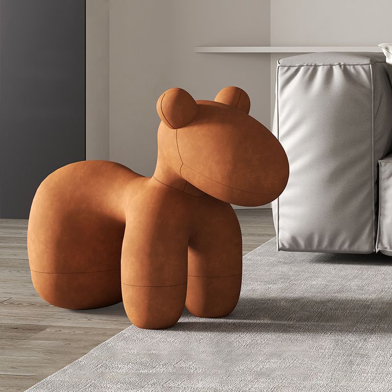 Modern Fabric Accent Chair Animal Armless Slipper Chair for Living Room Clearhalo 'Accent Chairs' 'accent_chairs' 'Chairs & Seating' 'furn' 'furn_accent_chairs' 'Furniture' 'Living Room Furniture' 1200x1200_2a5f06a4-7bc5-4612-8d74-23ef37706c6c