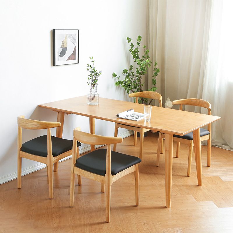 Set da pranzo in legno di pino naturale 1/2/3/5/7 pezzi Dinette moderna