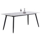 Industrial Sintered Stone Dining Table 4 Legs Base Rectangle Table for Home Clearhalo ' dining_table' 'Dining Tables & Seating' 'Dining Tables' 'furn' 'furn_dining_table' 'Furniture' 'furniture_dining_table' 'Kitchen & Dining Furniture' 'kitchen&dining_furn' 'kitchen' 'kitchen_dining_table' 1200x1200_2a625ad8-abca-4f74-8d85-9f931351cf42