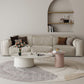 Elliptical Pedestal Coffee Table Set Modern 47.2" W Cocktail Table Clearhalo 'Coffee & Accent Tables' 'Coffee Tables' 'coffee_tables' 'furn' 'furn_coffee_tables' 'Furniture' 'Living Room Furniture' 1200x1200_2a6521dd-24be-4a96-8351-d603a8a2166d