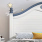 Scandinavian Solid Color Slat Bed Arched Bed With Custom Wood Legs