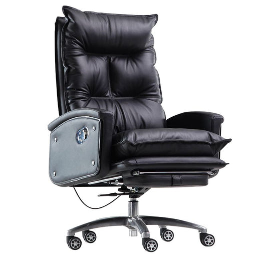 Contemporary Desk Chair Leather Executive Chair High-Back Chair with Wheels Clearhalo 'furn' 'furn_office_chair' 'Furniture' 'Office Chairs' 'Office Furniture' 'office_chair' 1200x1200_2a663e4e-f905-4c96-b87c-3735bf5f8772
