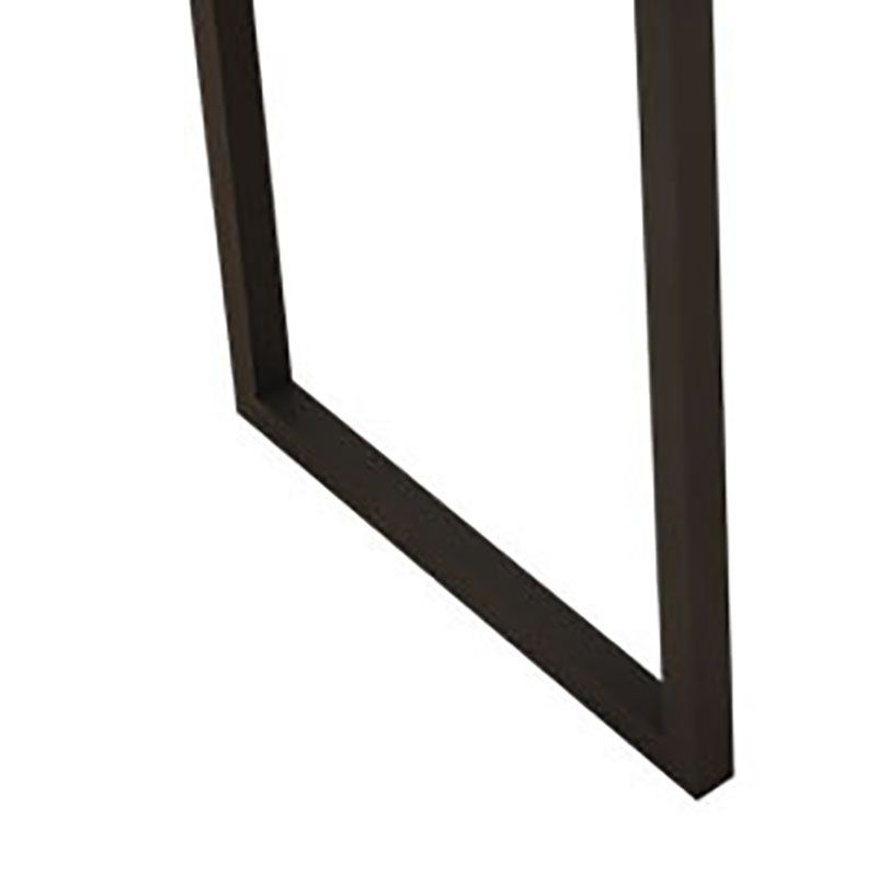 Modern Stone and Steel Dinette Table Double Pedestal Dining Room Black Frame Table Clearhalo 'Dining Tables & Seating' 'Dining Tables' 'dining_table' 'furn' 'furn_dining_table' 'Furniture' 'furniture_dining_table' 'Kitchen & Dining Furniture' 'kitchen' 'kitchen_dining_table' 1200x1200_2a664cf9-7611-4494-bdd7-1ee550a57dd2
