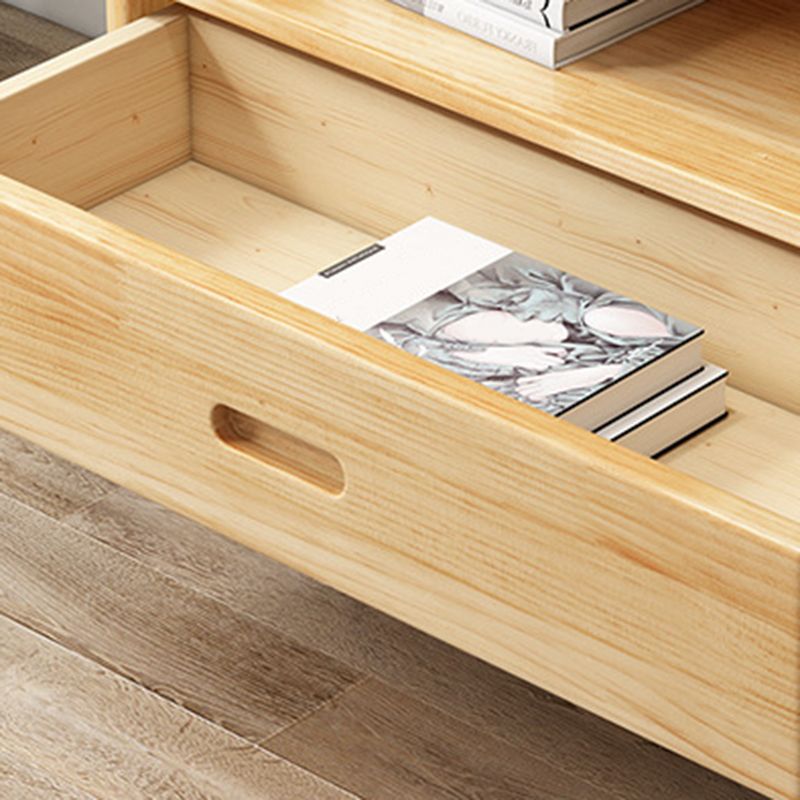 Modern Pine Dining Hutch Standard Natural Hutch Cabinet for Dining Room Clearhalo 'Display & China Cabinets' 'display_china_cabinets' 'furn' 'furn_display_china_cabinets' 'Furniture' 'Kitchen & Dining Furniture' 1200x1200_2a66ab61-5338-4c0f-94b5-a362a58a4ea4