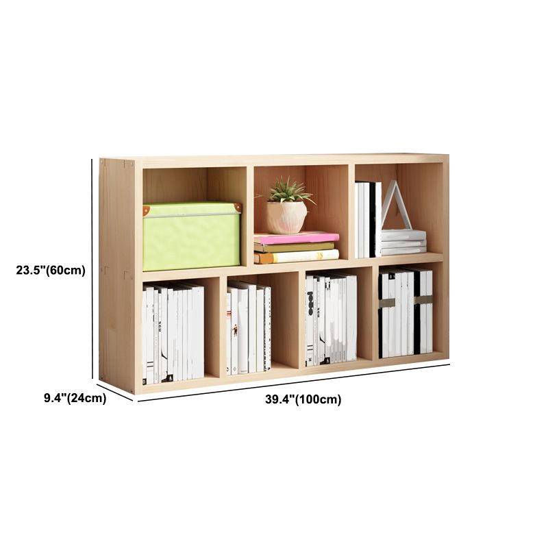 Contemporary Shelf Bookcase Wooden Closed Back Bookshelf for Home Clearhalo 'Bookcases' 'furn' 'furn_bookcases' 'Furniture' 'Office Furniture' 1200x1200_2a676bdb-9677-4869-9b75-cd7f36b8637e