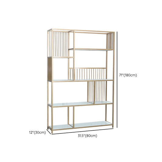70,9 "H glam metal bookshelf oro etagere scaffale per sala studio