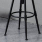 Industrial Iron Adjustable Swivel Barstool Indoor Tall Stool with Round Pine Seat Clearhalo 'Bar Furniture' 'Bar Stools' 'bar_stools' 'furniture_bar_stools' 'Kitchen & Dining Furniture' 'kitchen&dining_furn' 'kitchen' 'kitchen_furn' Furniture' 1200x1200_2a6a50ab-a307-4082-a44a-085b0c694f94