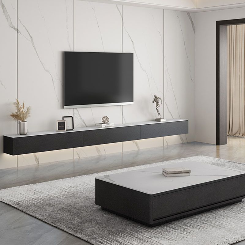 Contemporary Floating TV Stand Stone Counter Top TV Stand with Door Clearhalo 'furn' 'furn_tv_stands_entertainment_centers' 'Furniture' 'Living Room Furniture' 'TV Stands & Entertainment Centers' 'TV Stands & Media Storage Furniture' 'tv_stands_entertainment_centers' 1200x1200_2a6a975c-b73f-4c09-906a-43d526c942c8