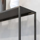 Contemporary Style Console Table Metal Rectangle Accent Table