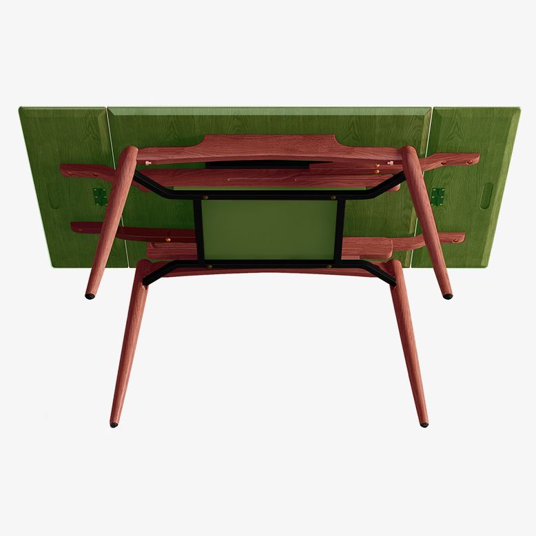 Midcentury Stone Dining Table Rectangle 4 Legs Furniture,43.3"L x 31.5"W x 30.7"H Clearhalo ' dining_table' 'Dining Tables & Seating' 'Dining Tables' 'furn' 'furn_dining_table' 'Furniture' 'furniture_dining_table' 'Kitchen & Dining Furniture' 'kitchen&dining_furn' 'kitchen' 'kitchen_dining_table' 1200x1200_2a6d49ad-ef2d-4e26-bccb-c5e863f6f30e