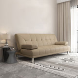 Biscuit Back Faux Leather Pillow Top Arm Sofa with Foldable and Stain Resistant Clearhalo 'furn' 'furn_sofas' 'Furniture' 'furniture_sofas' 'kitchen' 'kitchen_sofas' 'Living Room Furniture' 'Sofa' 'sofas' 1200x1200_2a6ebfa9-157c-4b0e-a556-488dda327450