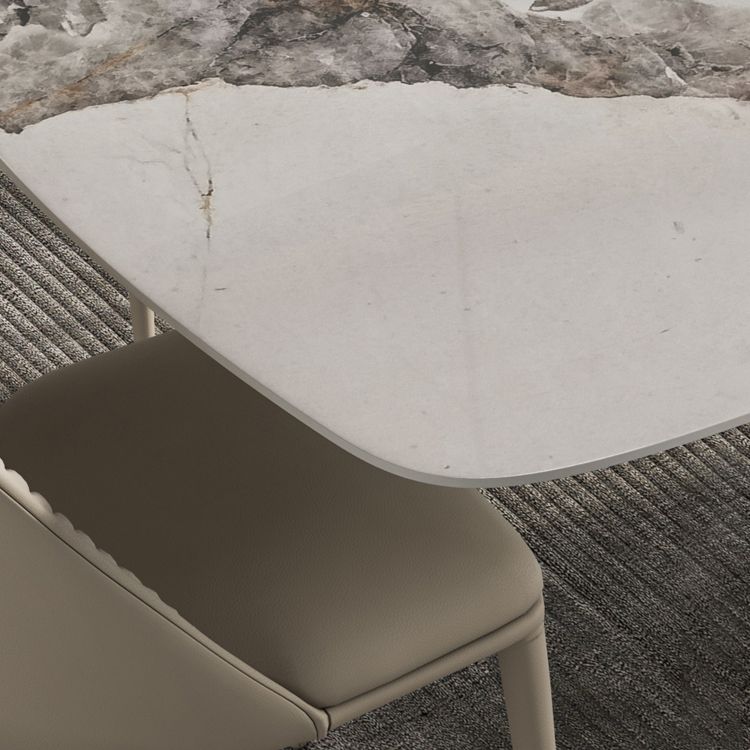 Modern 1/3/4/6/7 Pieces Dinette Set with Sintered Stone Top Rectangle Dining Table Set Clearhalo 'Dining Room Sets' 'Dining Tables & Seating' 'dining_room_set' 'furn' 'furn_dining_room_set' 'Furniture' 'furniture_dining_room_set' 'Kitchen & Dining Furniture' 1200x1200_2a708fd9-ef03-45bb-9355-4a3960c17070