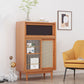 Scheda laterale in legno con porta moderna minimalista marrone buffet sideboard