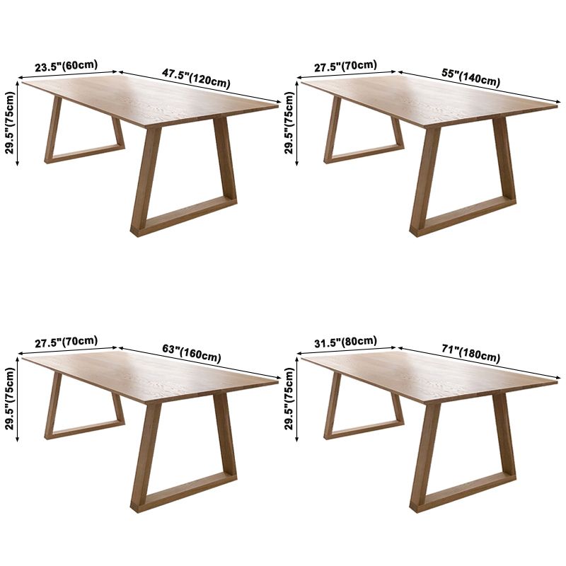 Modern Solid Wood Table Rectangle Dining Table with Double Pedestal Base Clearhalo ' dining_table' 'Dining Tables & Seating' 'Dining Tables' 'furn' 'furn_dining_table' 'Furniture' 'furniture_dining_table' 'Kitchen & Dining Furniture' 'kitchen&dining_furn' 'kitchen' 'kitchen_dining_table' 1200x1200_2a72ccc8-0f53-4c0b-8200-0fc50f2014f5