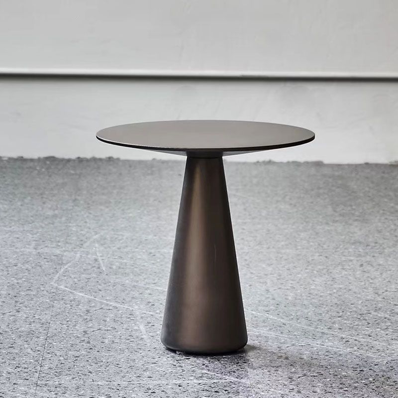 Mid-century Modern Style Pedestal Base Circular Top Metal Side Table Clearhalo 'Coffee & Accent Tables' 'End & Side Tables' 'end_side_tables' 'furn' 'furn_end_side_tables' 'Furniture' 'Living Room Furniture' 1200x1200_2a74234b-93b8-433a-86b1-83ca4b97468f